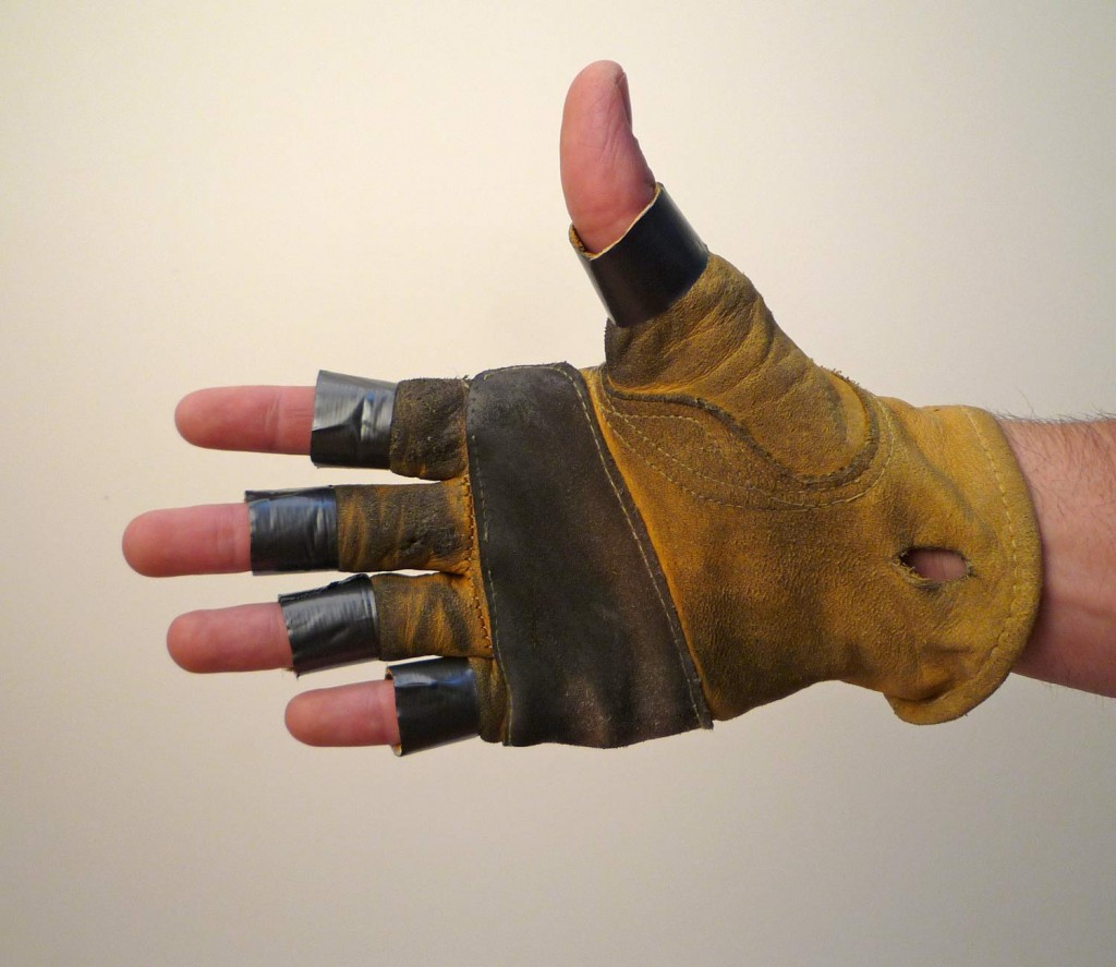 Homemade Fingerless Climbing Glove Review (Finished homemade fingerless gloves)