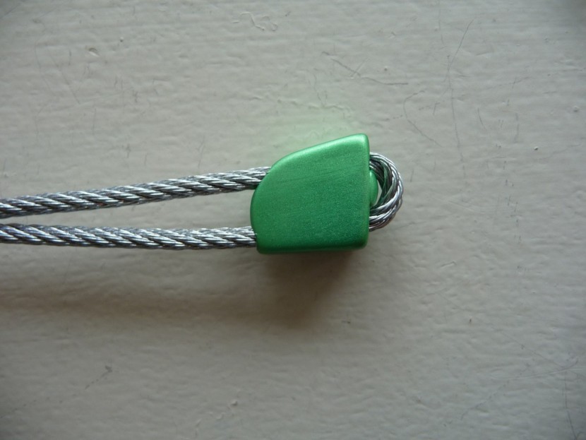 climbing nut - showing a #4 dmm peenut to help illustrate its profile.