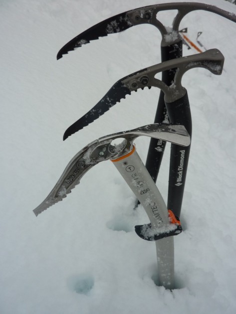 ice axe - here we compare the three modular models. in the foreground is the...