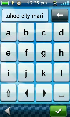 magellan explorist 710 - the magellan explorist 710 keyboard is split between two screens...