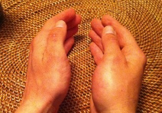 fat right hand from a violent spill at very low speeds. i was...