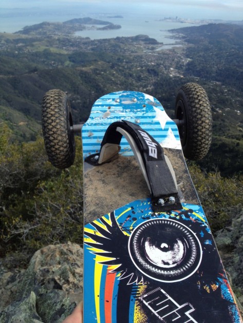 looking down at mill valley from the summit with the mbs atom 95x...