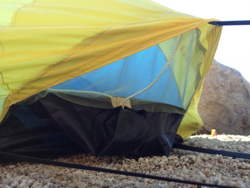 stephenson's warmlite 2r - we liked the rear vent on this tent. it is also highly customizable...
