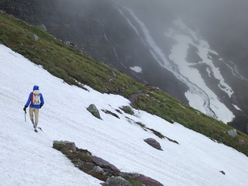 hilleberg rogen - zeb engberg carries the hilleberg rogen's poles (red, left side of...