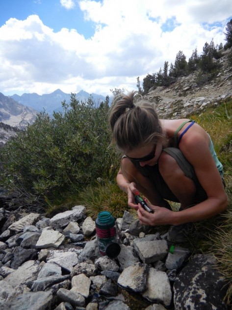 steripen adventurer opti - amanda fenn using the 4.6 ounce steripen adventurer opti to purify...