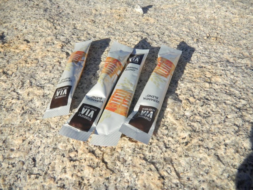 starbucks via - starbucks via packages are small and light, so even four servings...