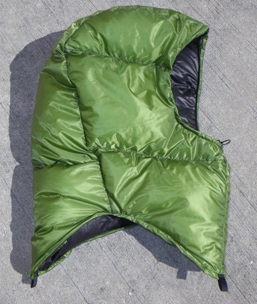zpacks goose hood sleeping bag accessory review