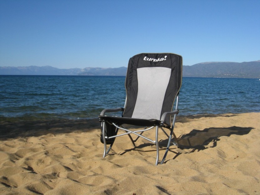 eureka curvy high-back - eureka curvy chair is a great option for the beach thanks to its...