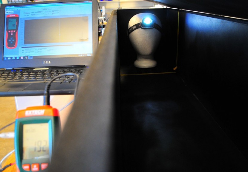 headlamp - the light coffin in action.