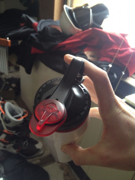 msr alpine water bottle - the msr alpine bottle, complete with tab. the weak point is the...