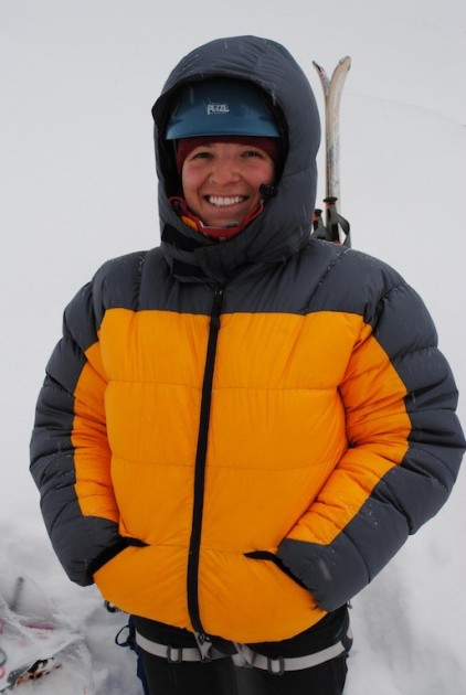 feathered friends volant - molly ravits staying warm in the feathered friends volant.  this...