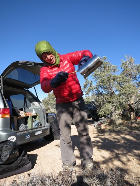 zpacks goose hood - morning coffee with the zpacks goose hood.