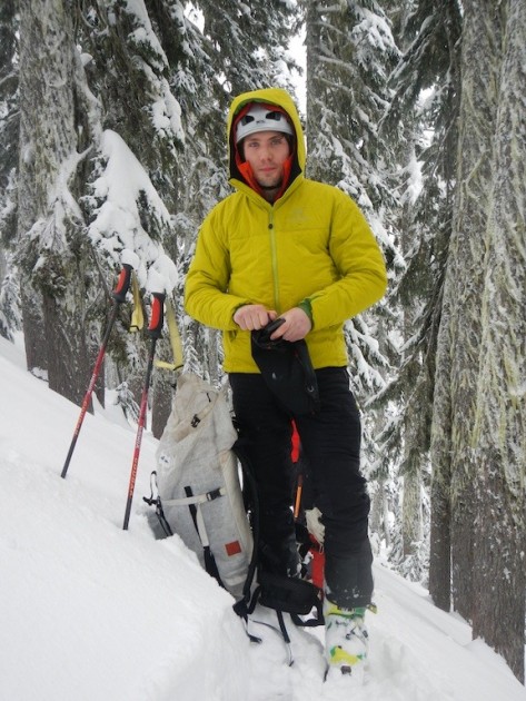 arc&#039;teryx atom sv - arcteryx atom sv, ski touring in the wa cascades.