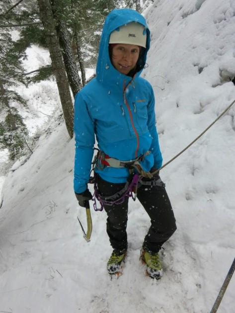 mountaineering boot womens - wearing the la sportiva nepal evo (left) and the scarpa mont blanc...