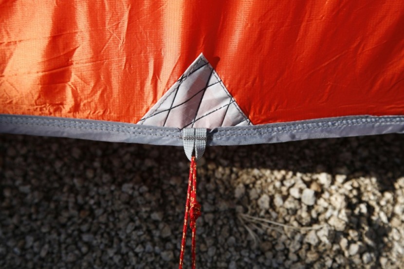 mountain hardwear direkt 2 - reinforced mid panel tieouts. we suspect these are stronger than...
