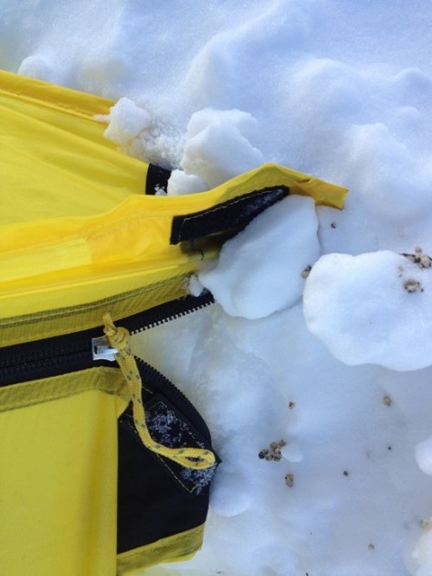 brooks range invasion - the invasion uses a dinky swatch of velcro to relieve tension from...