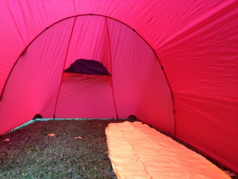 4 season tent - inside the hilleberg nammatj 2 without the inner tent. going...