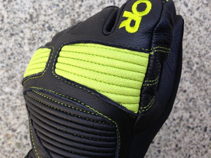 outdoor research magnate - the knuckles of an outdoor research magnate glove. the bright green...