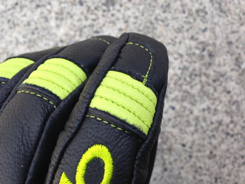 outdoor research magnate - showing an outdoor research magnate glove. the green rib patterns...