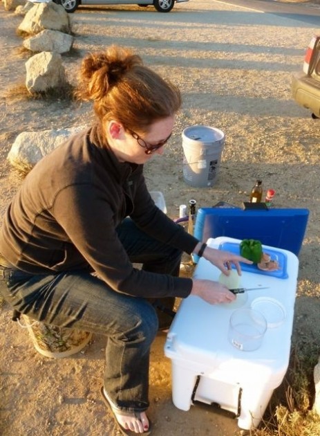 benchmade griptilian 551 - beach grilling with the griptillian. this tester appreciated the...