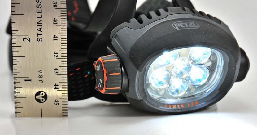 petzl ultra - spot mode light turned on
