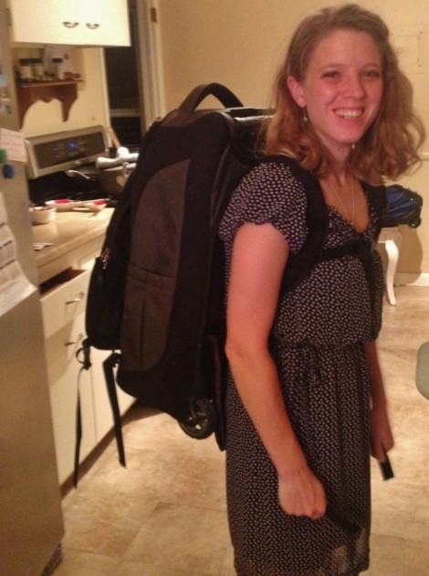 rei stratocruiser 22 - this convertible carry-on looks huge on meg! the stratocruiser was...