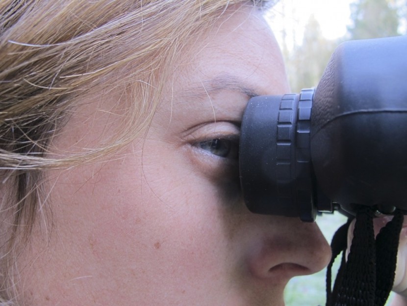 bushnell legacy 8x42 - peering through the eyepiece of the bushnell legacy.