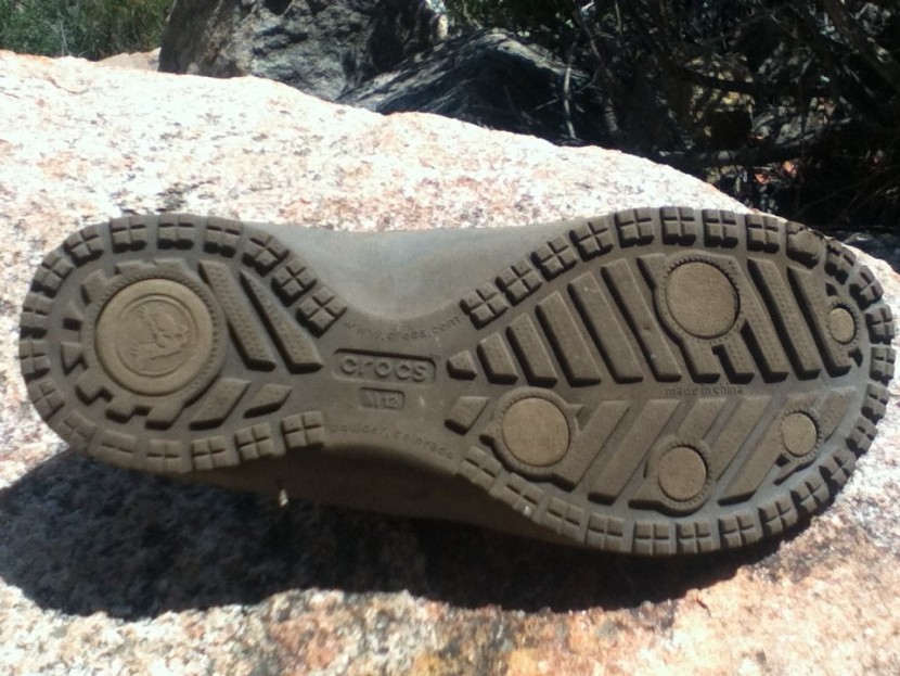 crocs modi - the crocs bottom offers excellent grip on rock and other surfaces