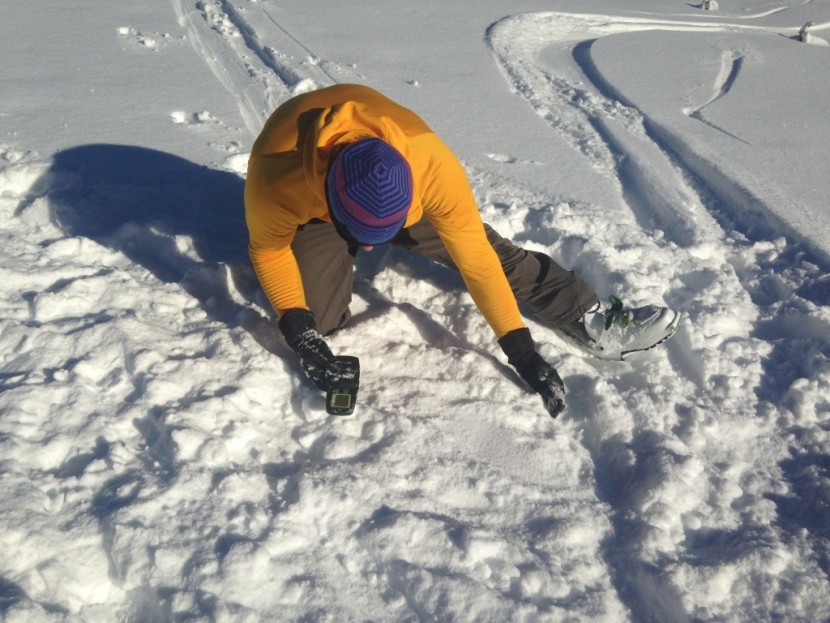 ortovox s1+ - ian nicholson testing a s1+ in the fine search.