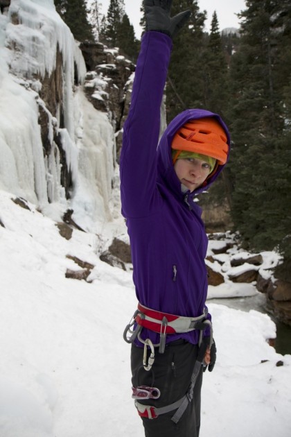 mountain hardwear principia for women - the principia rides up uncomfortably when the arms are raised. most...