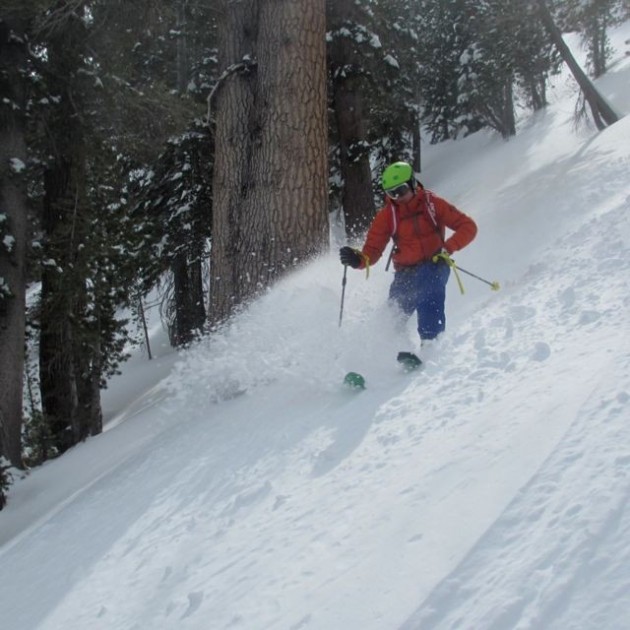 columbia bugaboo pant ii - lead tester jediah porter opening it up in the bugaboo pants.