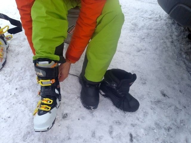 baffin maple - with a soft liner that gets easily creased if the user is careless...