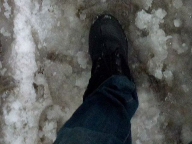 baffin maple - the baffin maple in action. as long as the slush doesn't seep in...