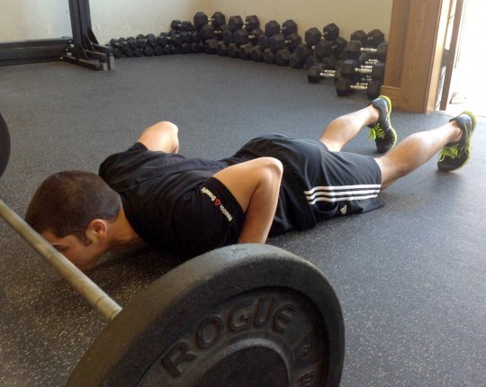 reebok nano speeds - author performing bar facing burpees in the speed's.