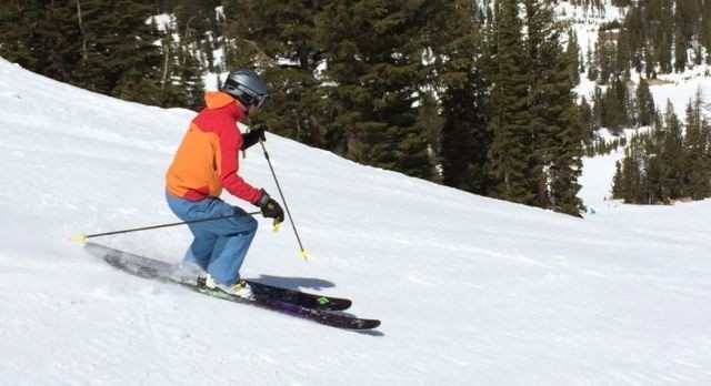 giro seam - lead test editor jediah porter in action on mammoth mountain. his...