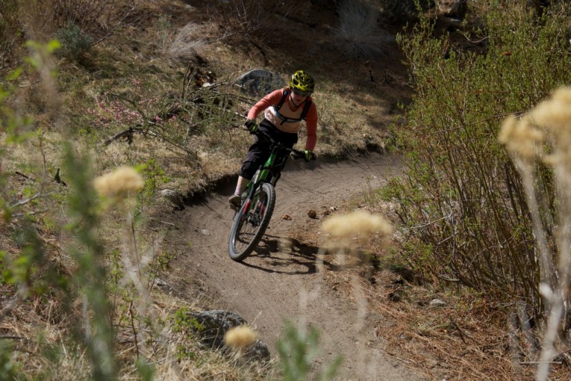 troy lee a1 - mckenzie long shreds the lower rock creek trail in the a1 helmet in...
