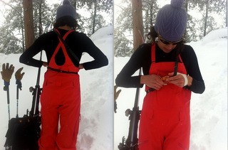 arc&#039;teryx sentinel full bib - testing for usability with a backcountry beacon, the bibs caused no...