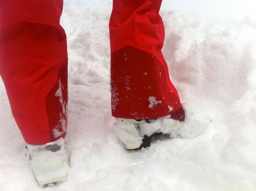 arc&#039;teryx sentinel full bib - a reinforcement patch is one of many features on the sentinel pant...