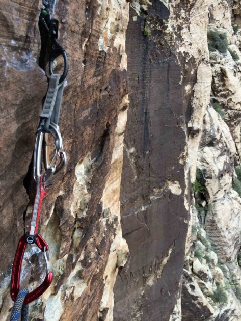 wild country helium quickdraw - the wild country helium high up a red rock route. these quickdraws...