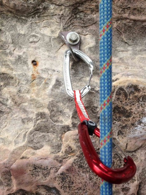 wild country helium quickdraw - nice new bolt and a great draw to clip it with. the notch-free nose...