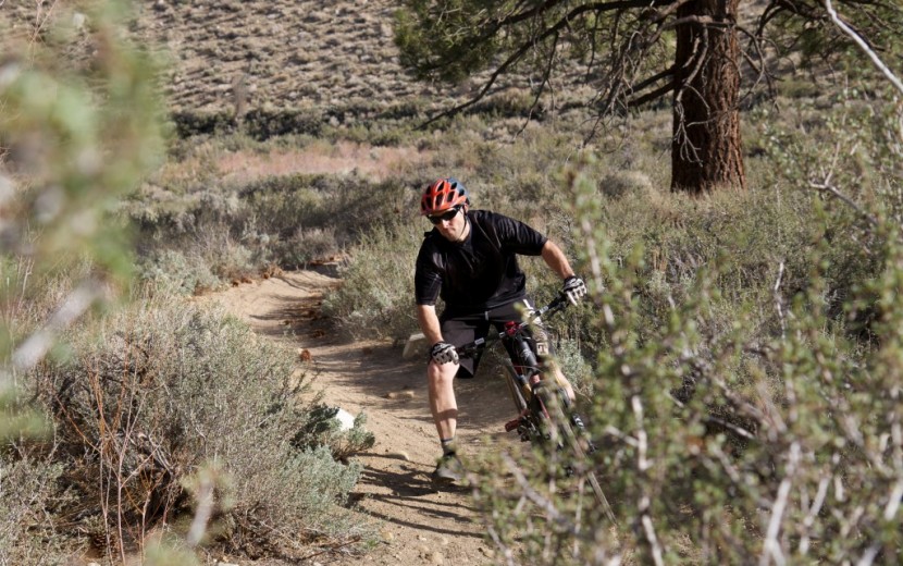 fox flux - mike sharrar training for the upcoming enduro racing season in the...