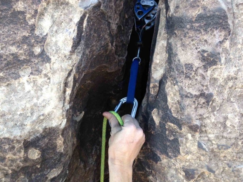 petzl spirit straight gate - this model is easy to clip and the gate has a fast springing action.