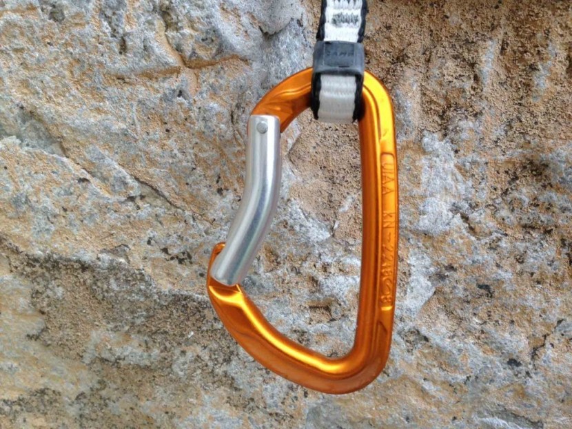 camp orbit - the orbit bent gate is best suited for the rope end of a quickdraw.