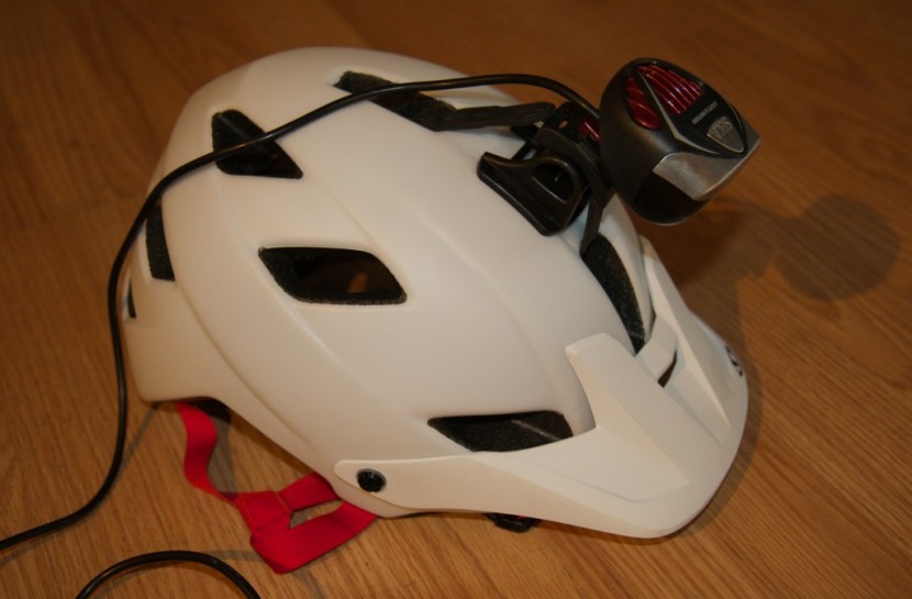 giro feature - an older model light in motion seca headlight attached to the...