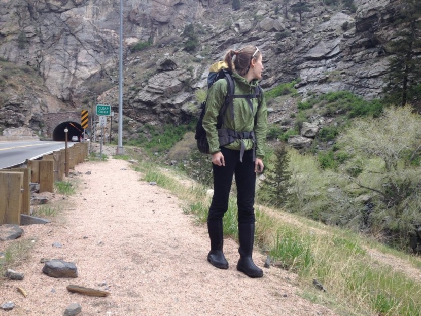 bogs women's classic high - walking alongside clear creek on threatening afternoon outside...