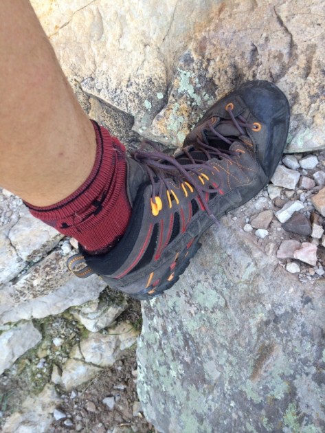 la sportiva hyper mid gtx - this product has a mid-height shaft and a gore-tex liner to protect...