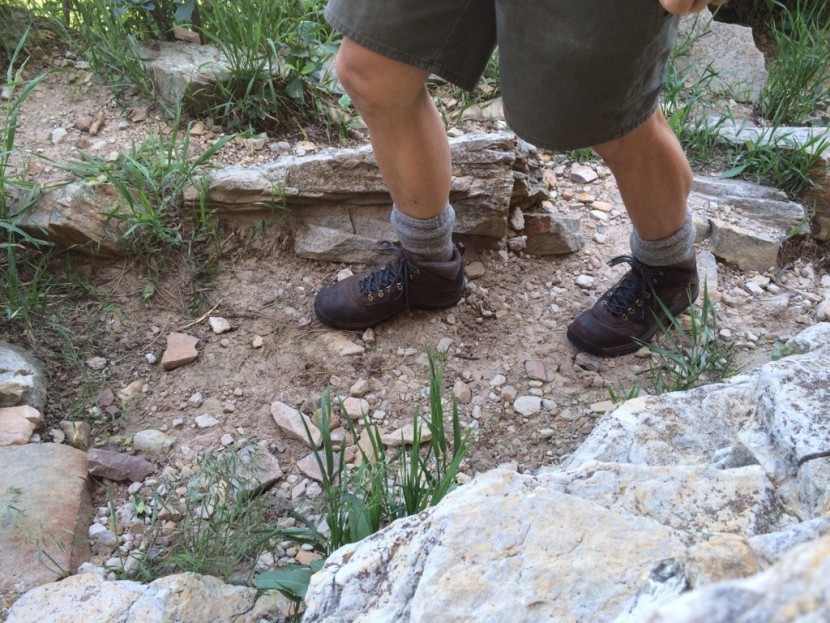 timberland white ledge - this boot has a wide sole, and is very stable in uneven terrain.