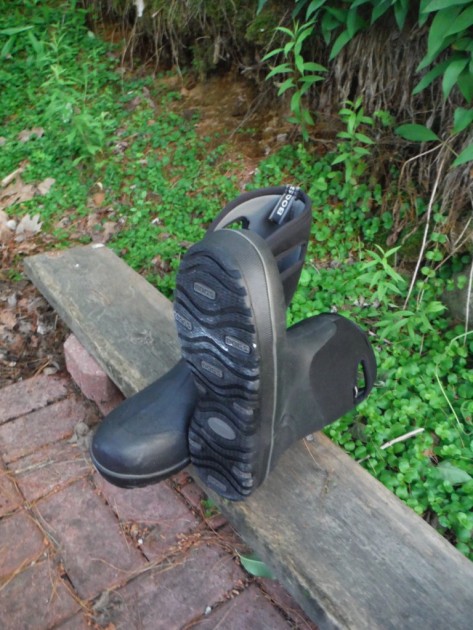 bogs ultra mid rain boot - the tread of this model is relatively smooth, with the exception of...