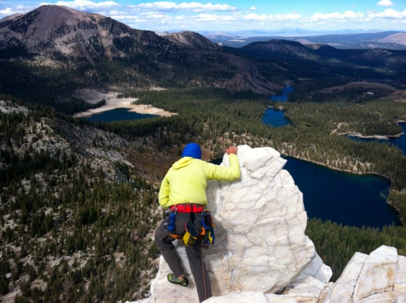 la sportiva tarantula - the tarantula climbs crystal crag, mammoth lakes, ca.