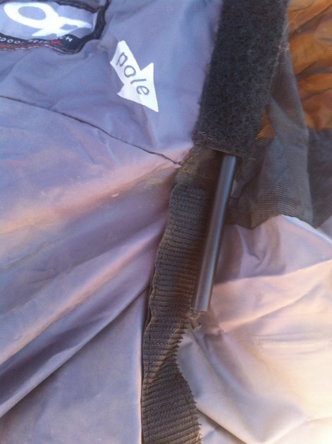 outdoor research bug bivy - the bathtub floor creates a strong attachment for the zipper as well...